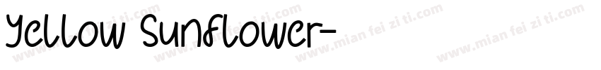 Yellow Sunflower字体转换